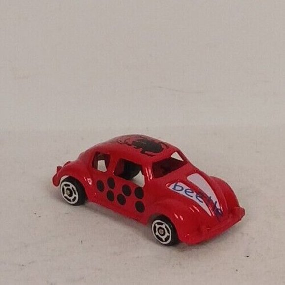 VW Volkswagon RedBox Beetle Diecast Bug Vintage 1:87 Scale Orange Good Condition - Picture 2 of 9